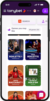 Screenshot des Tonybet Registrierungsformulars mit hervorgehobenen Feldern für E-Mail, Passwort und Währung.