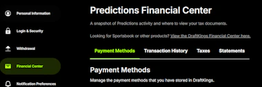 Image of the DraftKings&nbsp;Predictions Financial Center.