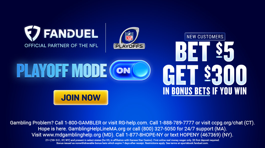 FanDuel promo code: Bet $5 get $300 in bonus bets if you win