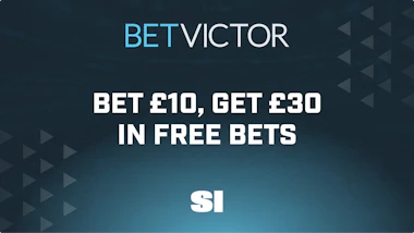 The BetVictor bonus code automatically applies and gives new users £30 in free bets when you stake £10.