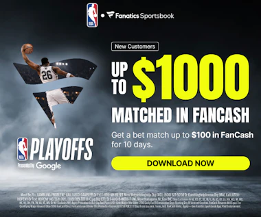 Get up to $1,000 in FanCash as a new Fanatics Sportsbook user.