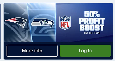 fanduel 50% profit boost on seattle vs new england.