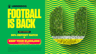 Underdog new user promotions: Up to $1,000 deposit match and keep you million.