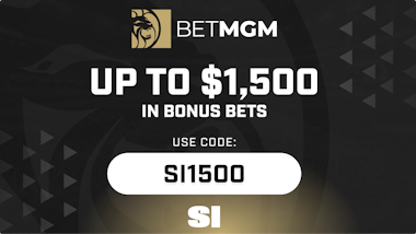 BetMGM promo image: Up to $1,500 in bonus bets with code SI1500