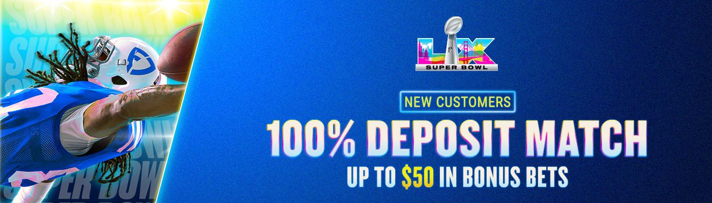 FanDuel 100% deposit match bonus up to $50