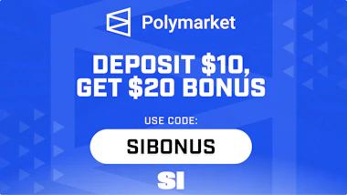 Image of the Polymarket promo code offer.