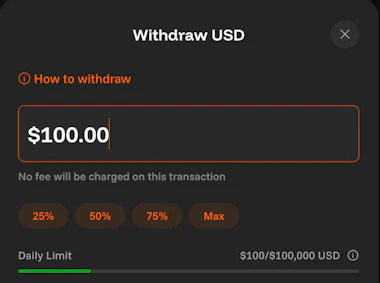 OG.com withdrawal page.