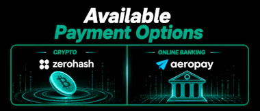 Image of banking options available on ProphetX.