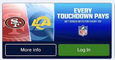 fanduel every touchdown pays bonus for rams vs 49ers.