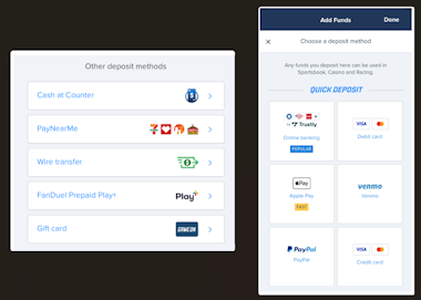 FanDuel deposit methods